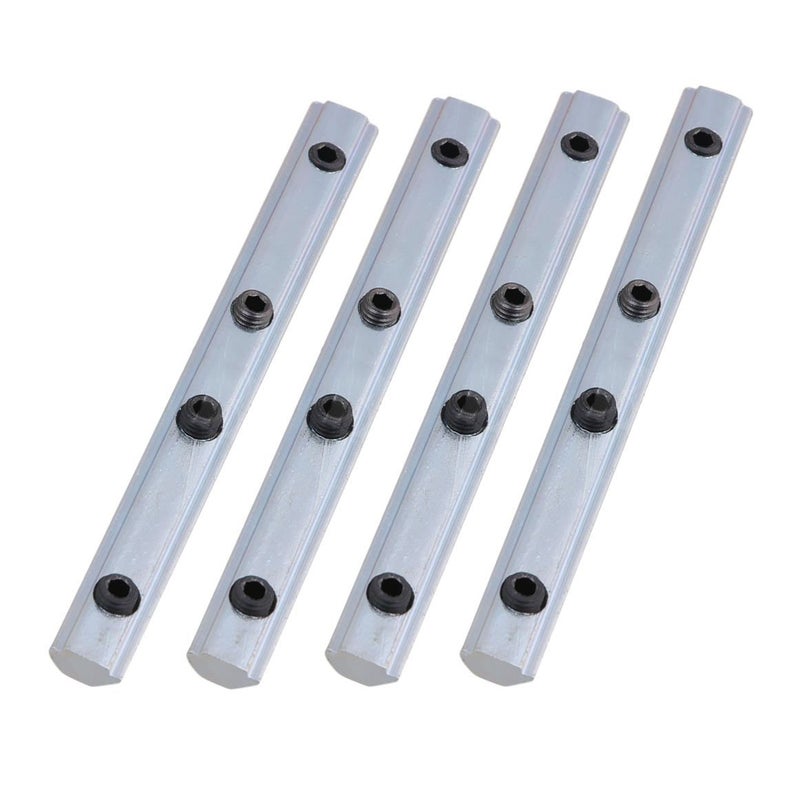 PZRT 4-Pack 2020 Series Aluminum Profile Straight Line Connector,Length 3.9 Inch Bracket Fastener with M5 Screw,for T Slot 6mm Aluminum Extrusion Profile Connect Parts - Image 1